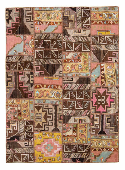 Patchwork Rug 173x241cm - Wool Rug