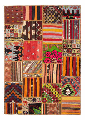 Patchwork Rug - 236 x 169 cm - multicolored