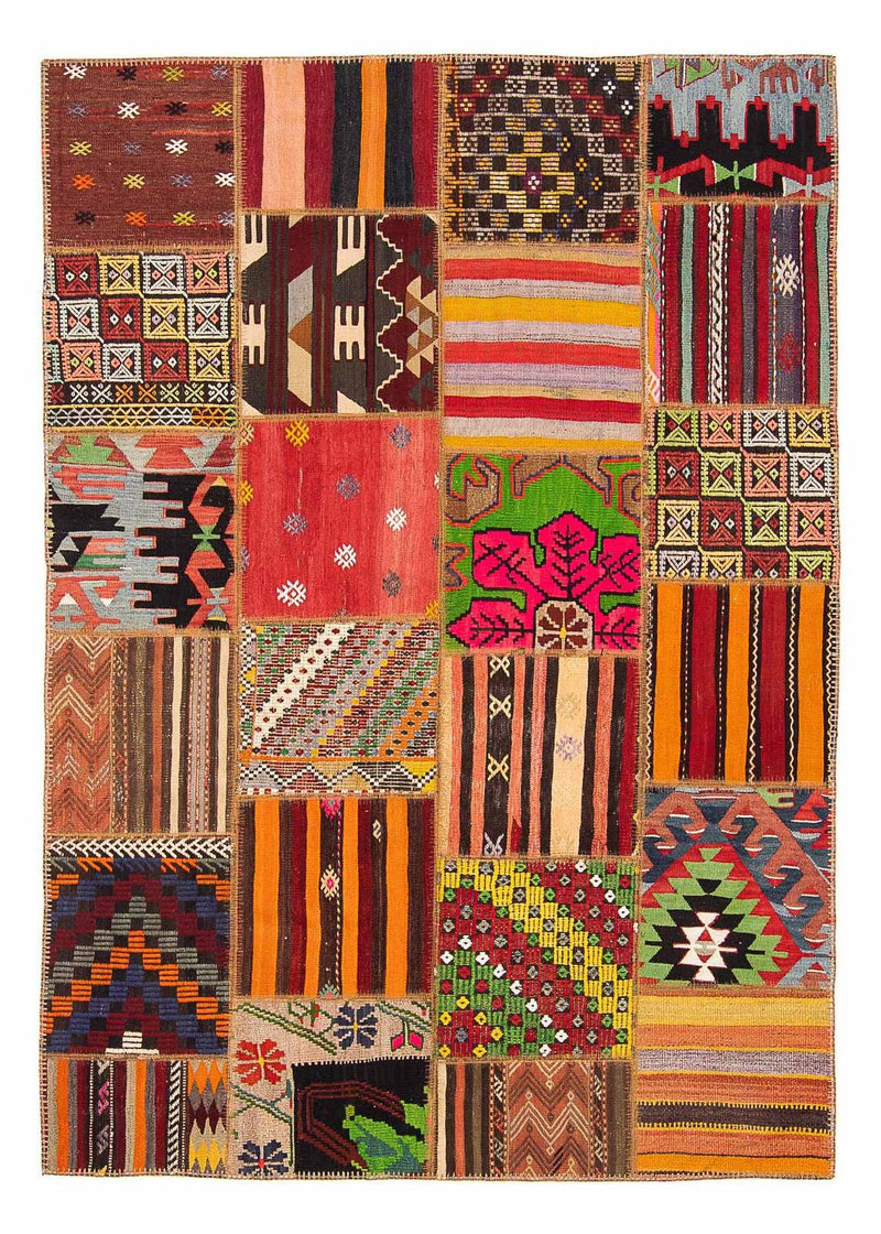 Patchwork Rug - 236 x 169 cm - multicolored