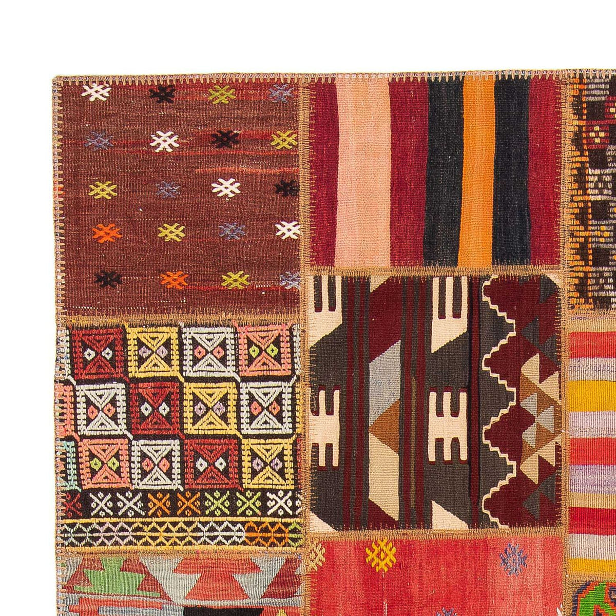 Patchwork Rug - 236 x 169 cm - multicolored