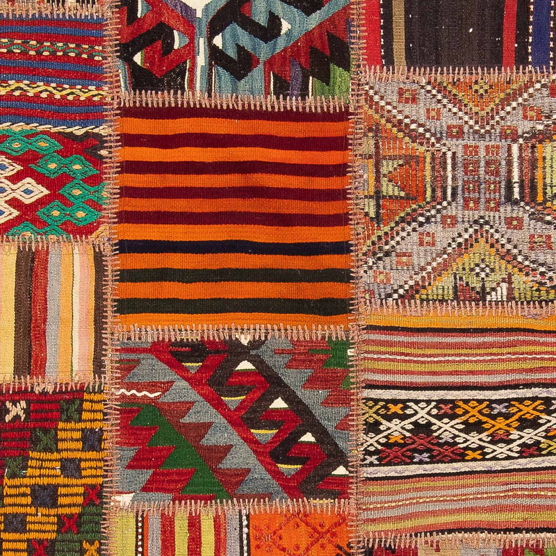 Patchwork Rug - 238 x 168 cm - multicolored