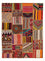 Patchwork Rug - 239 x 168 cm - multicolored