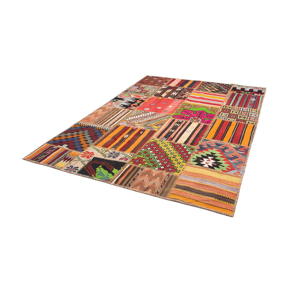 Patchwork Rug - 239 x 168 cm - multicolored