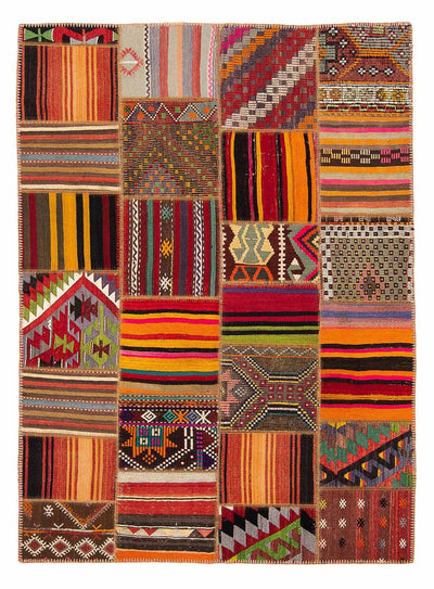 Patchwork Rug 170x237cm - Wool Rug