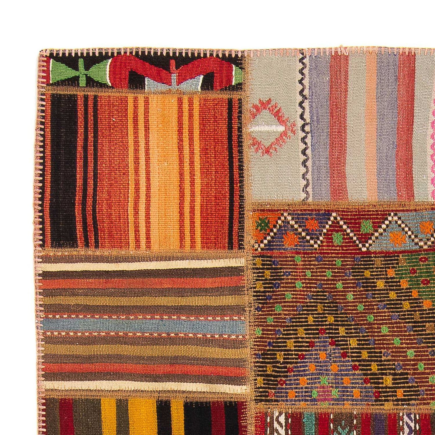 Patchwork Rug 237x170cm - Wool Rug