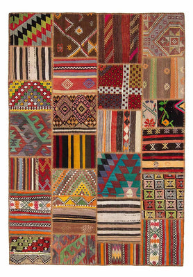 Patchwork Rug - 240 x 170 cm - multicolored