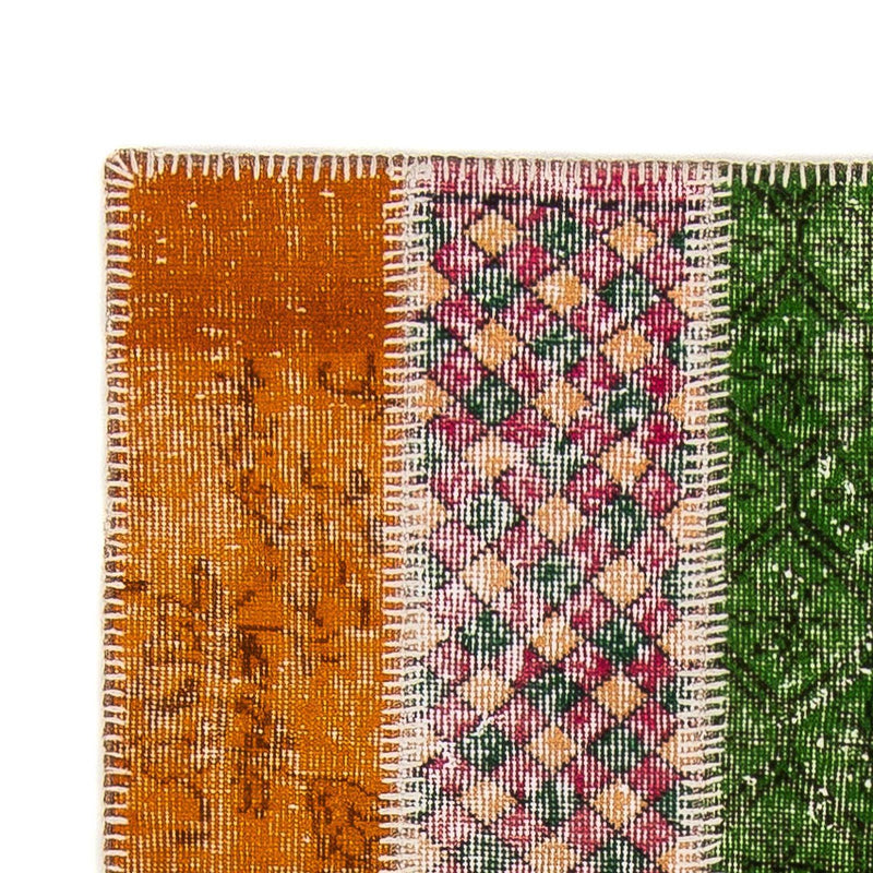 Runner Patchwork Rug - 203 x 90 cm - multicolored