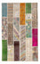Patchwork Rug - 184 x 120 cm - multicolored