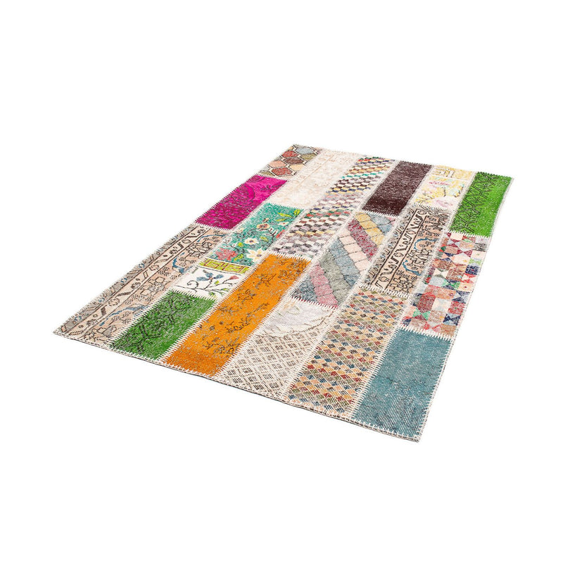 Patchwork Rug - 184 x 120 cm - multicolored
