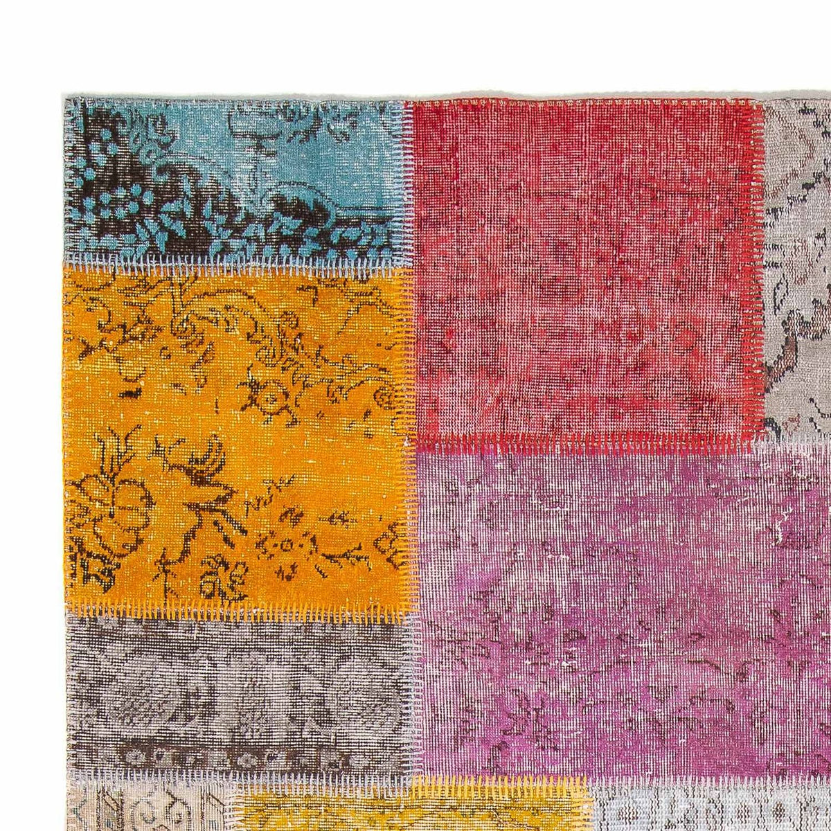 Patchwork Rug - 300 x 250 cm - multicolored