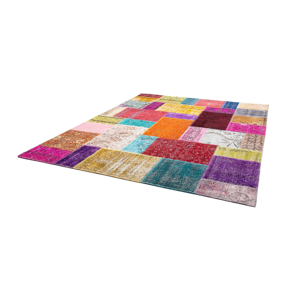 Patchwork Rug - 300 x 250 cm - multicolored