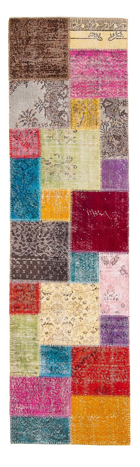 Runner Patchwork Rug - 300 x 85 cm - multicolored
