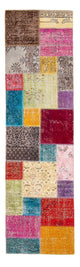 Patchwork Teppich 300x85cm - Orientteppich