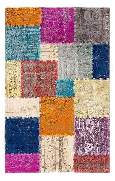 Patchwork Rug 123x185cm - Wool Rug