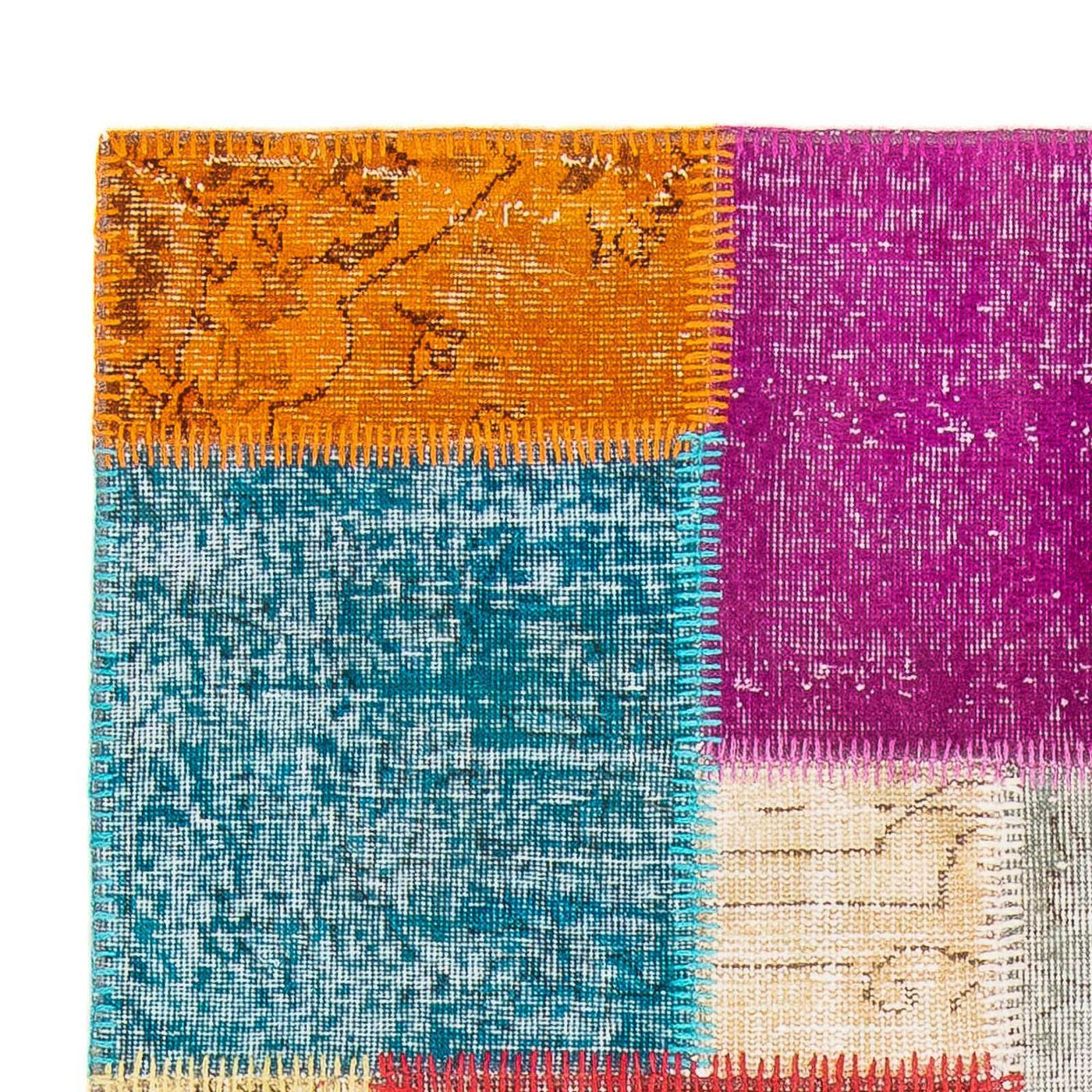 Patchwork Rug 185x123cm - Wool Rug