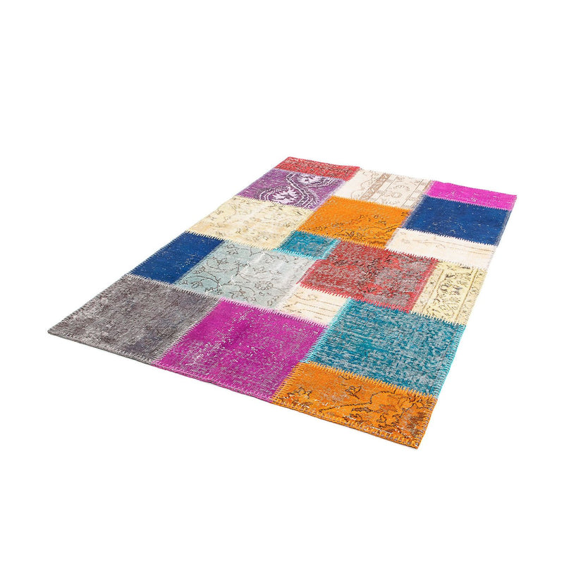 Patchwork Rug - 185 x 123 cm - multicolored