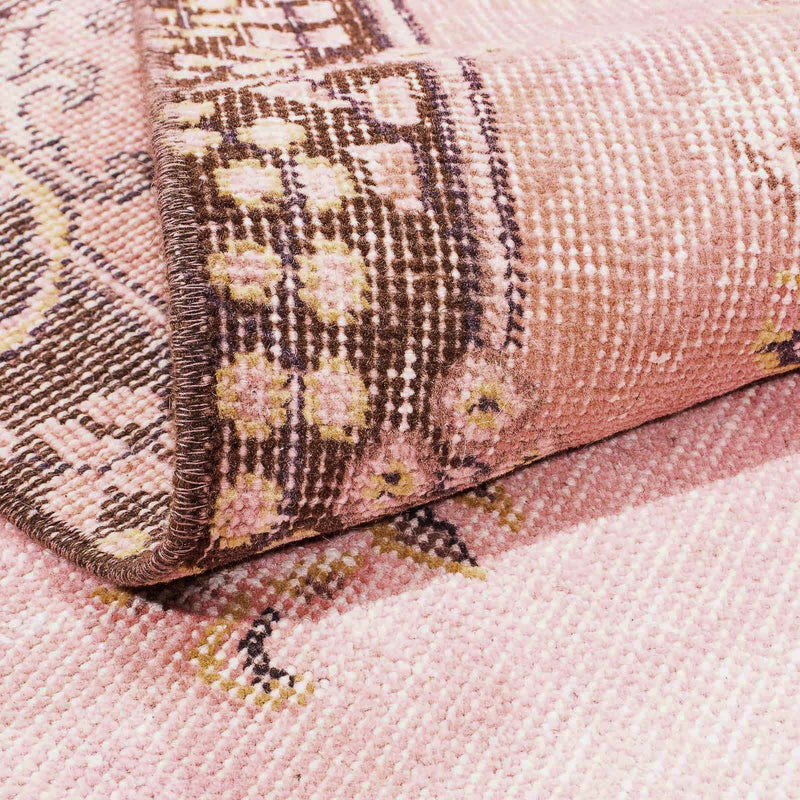 Runner Vintage Rug - 210 x 114 cm - rose