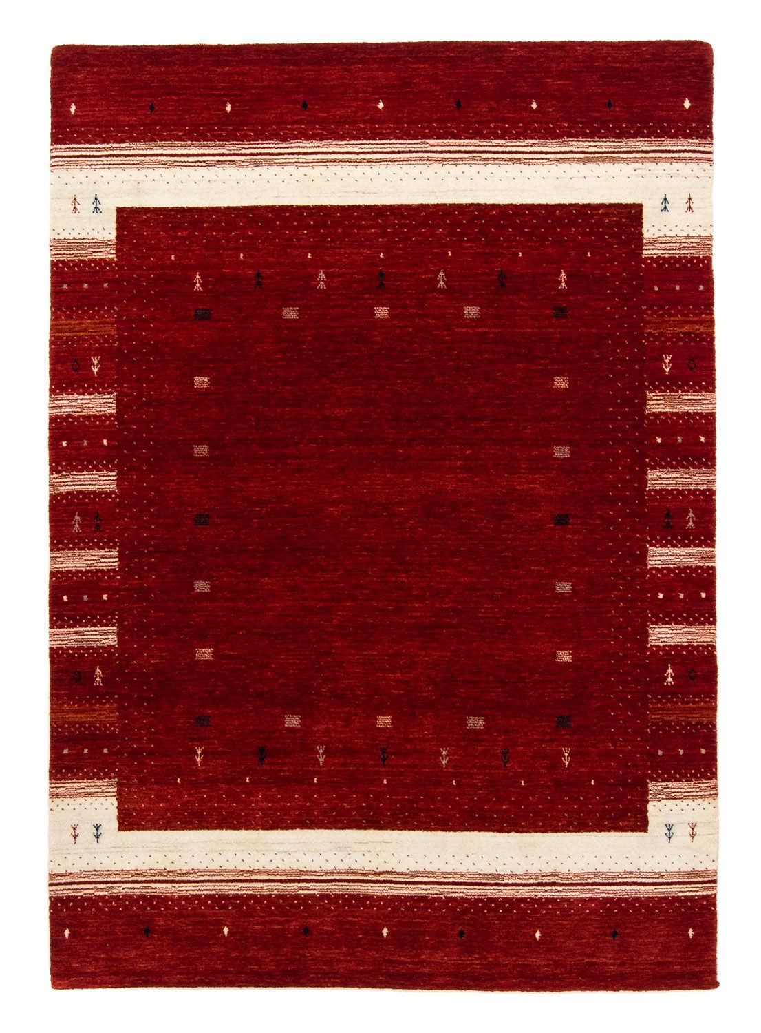 Gabbeh Rug - Loribaft Perser - 203 x 141 cm - red