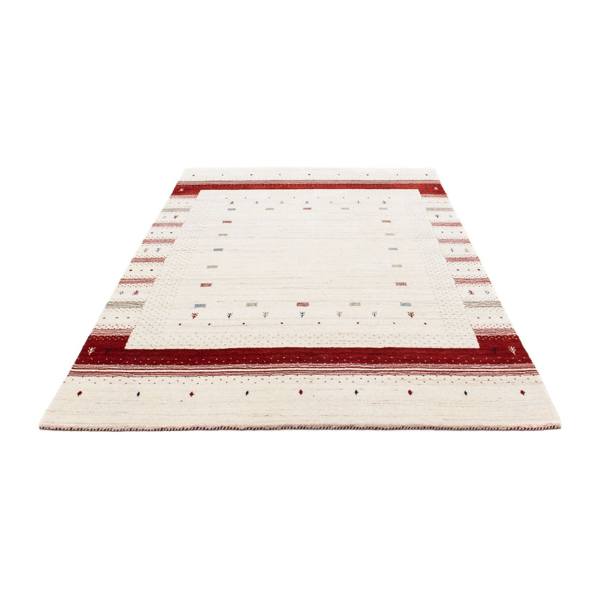Gabbeh Rug - Loribaft Perser - 198 x 140 cm - beige