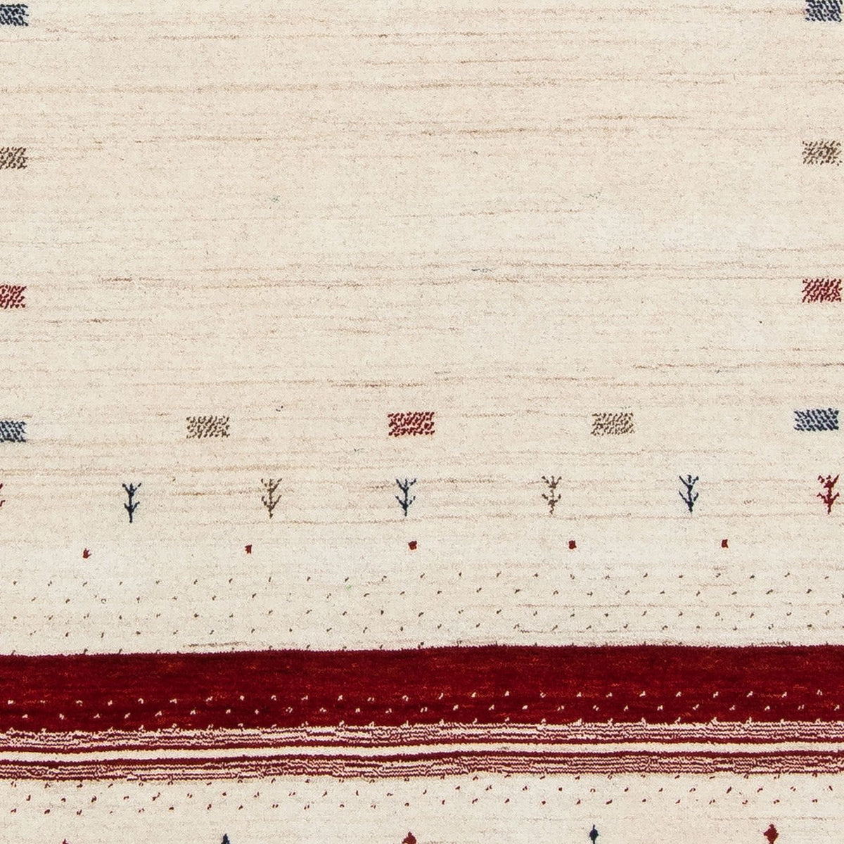 Gabbeh Rug - Loribaft Perser - 198 x 145 cm - beige