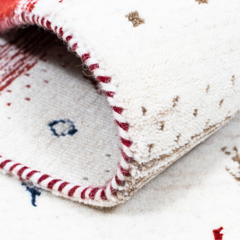 Gabbeh Rug - Loribaft Perser - 198 x 145 cm - beige