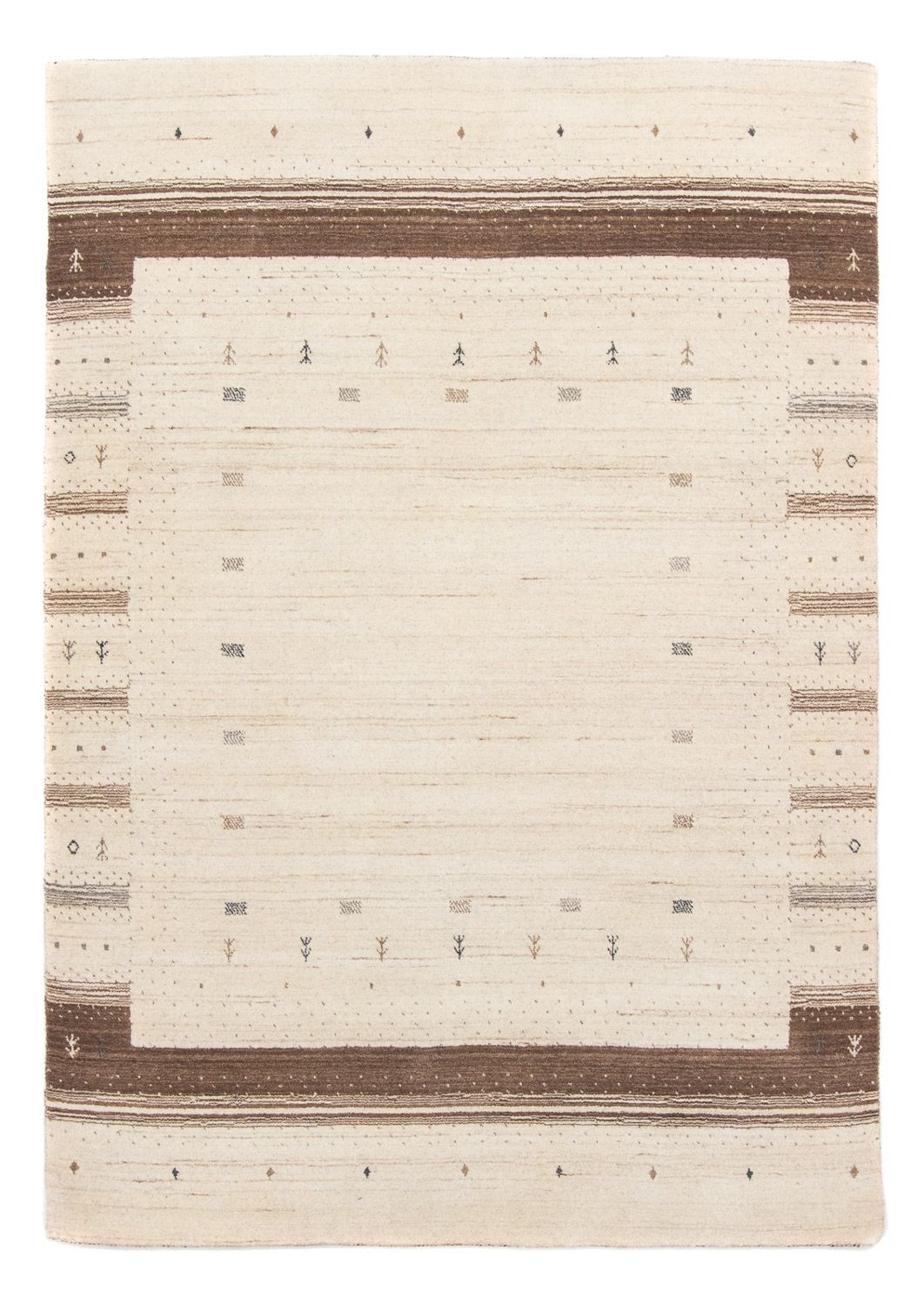 Gabbeh Rug - Loribaft Perser - 200 x 142 cm - beige