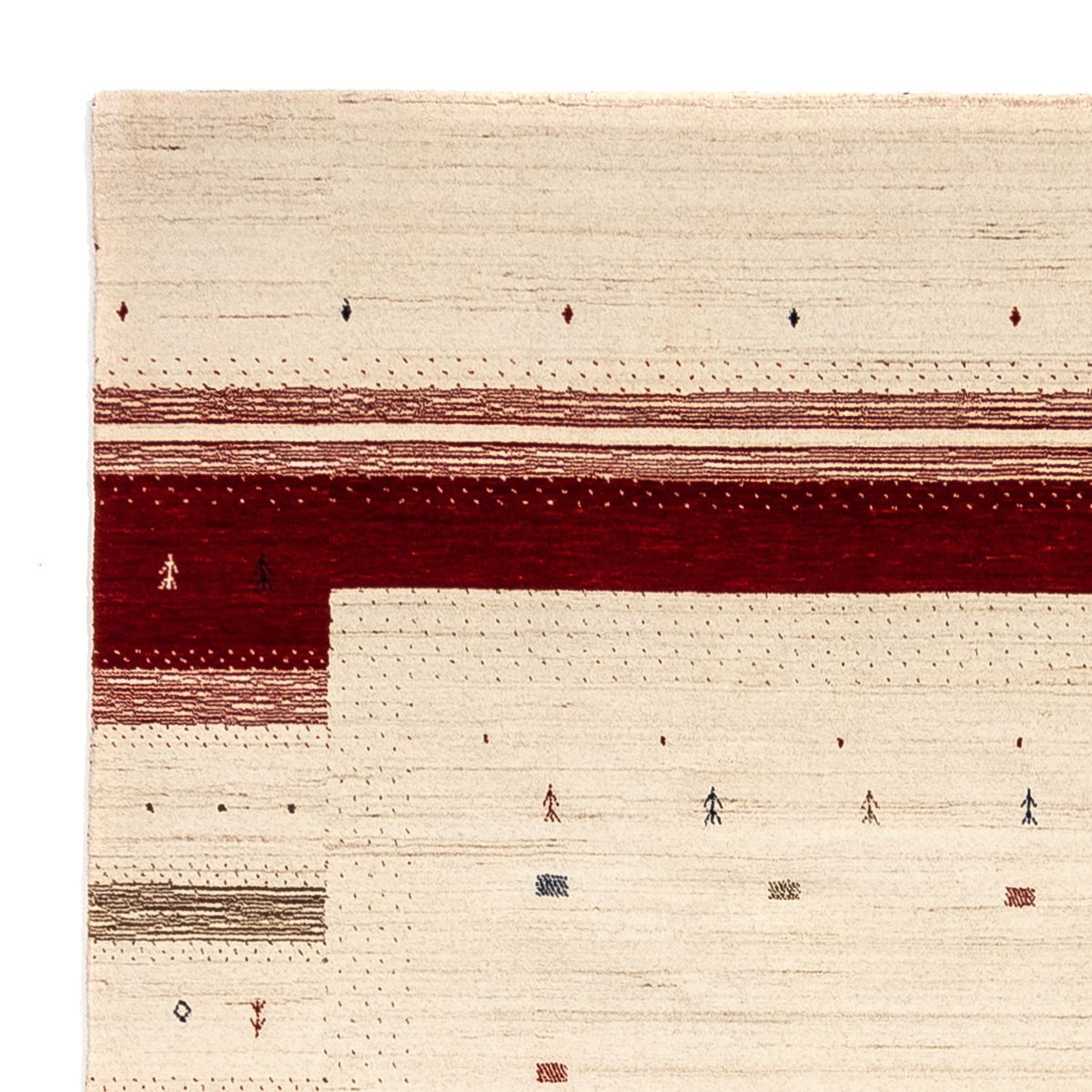 Gabbeh Rug - Loribaft Perser - 304 x 207 cm - beige