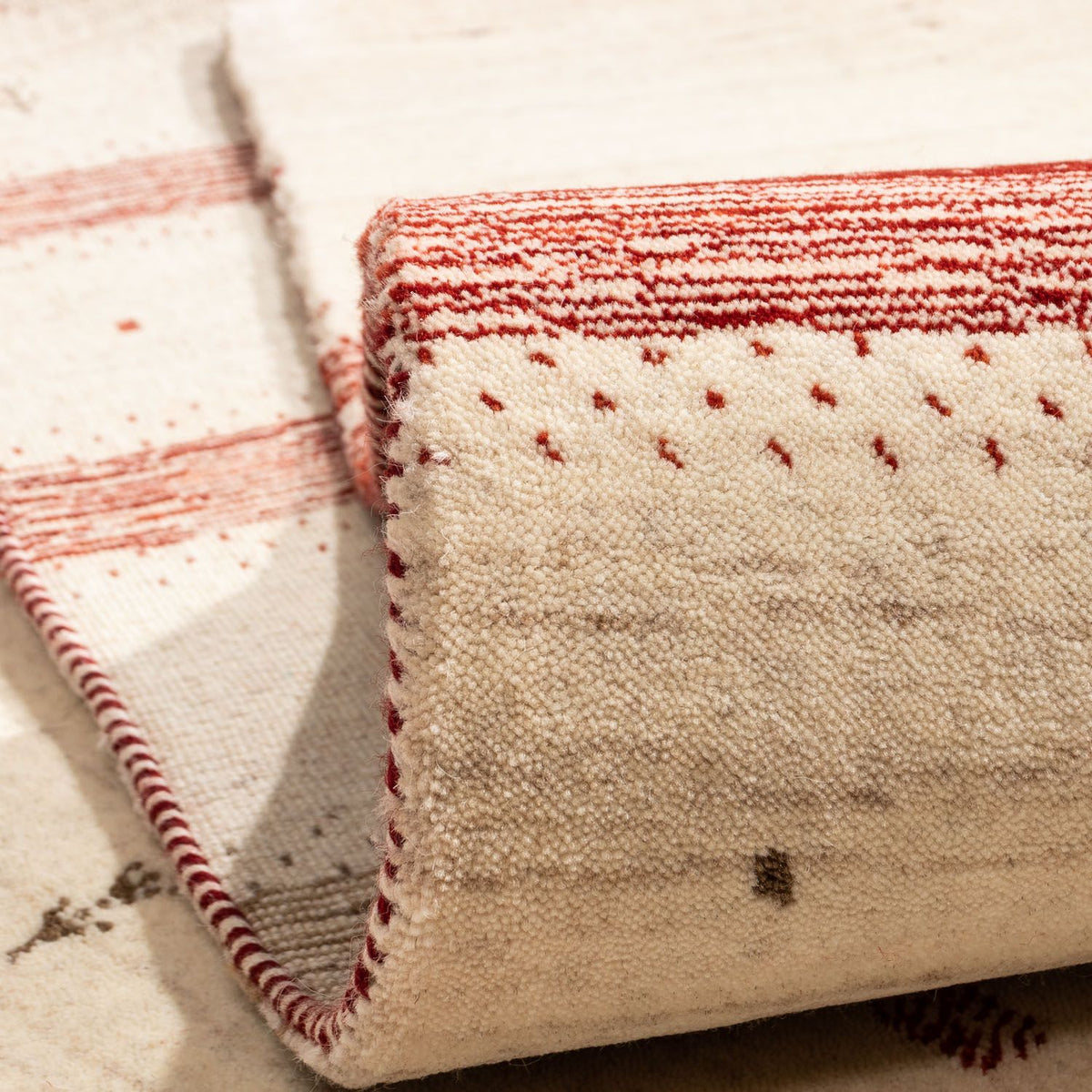 Gabbeh Rug - Loribaft Perser - 304 x 207 cm - beige