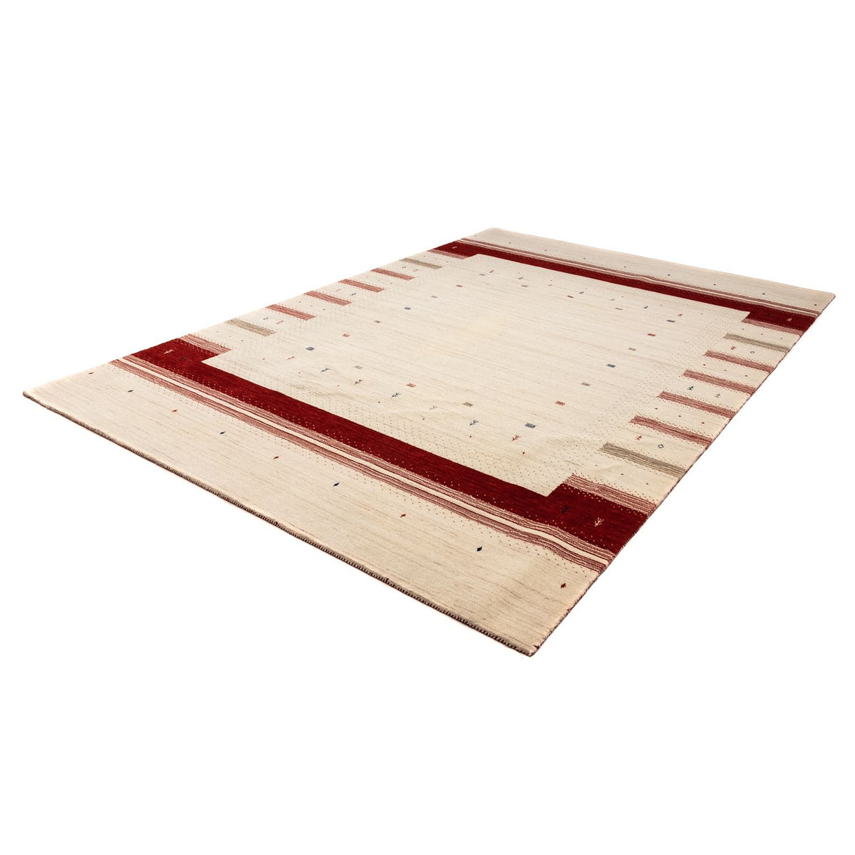 Gabbeh Rug - Loribaft Perser - 304 x 207 cm - beige