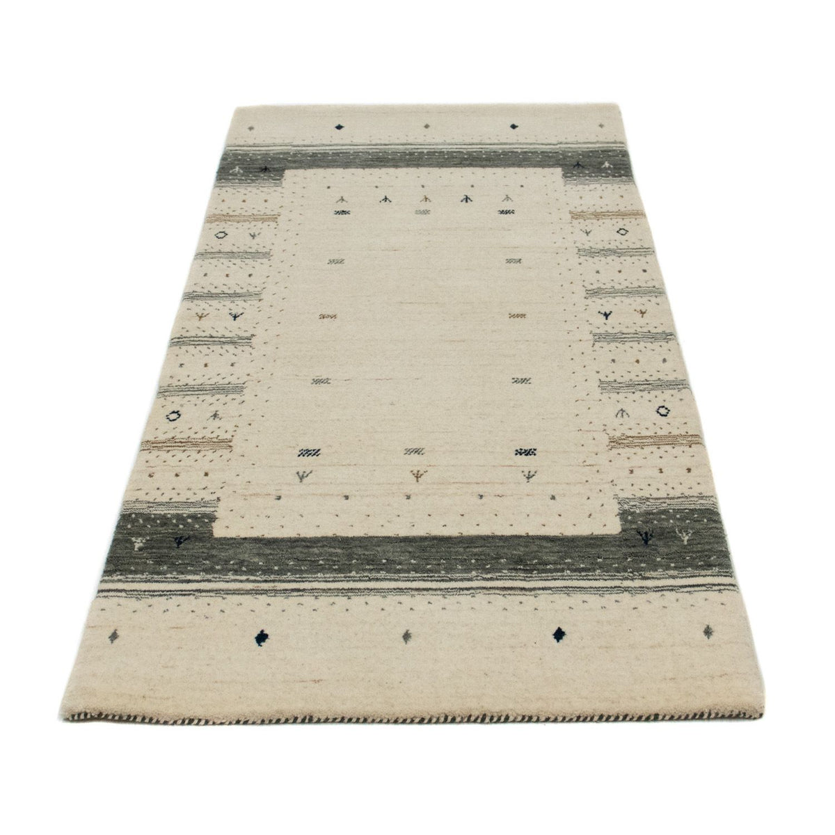 Gabbeh Rug - Loribaft Perser - 146 x 72 cm - beige