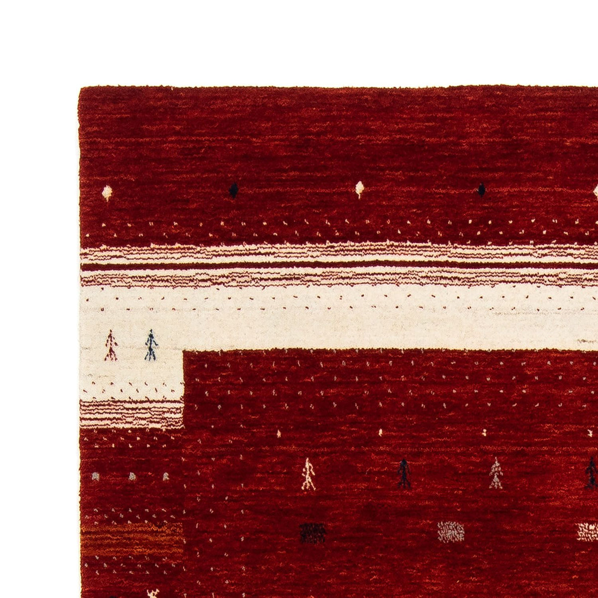 Gabbeh Rug - Loribaft Perser - 204 x 140 cm - red