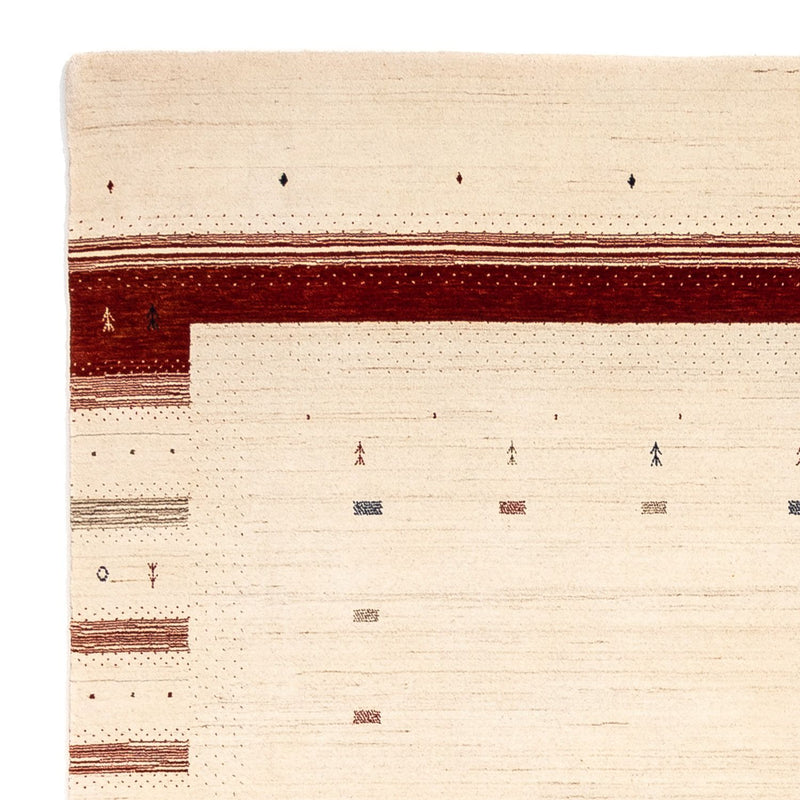 Gabbeh Rug - Loribaft Perser square  - 255 x 255 cm - beige