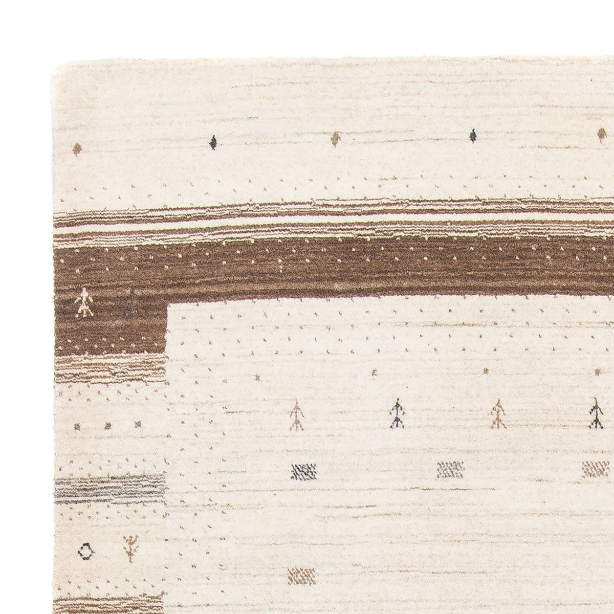 Gabbeh Rug - Loribaft Perser - 200 x 145 cm - beige