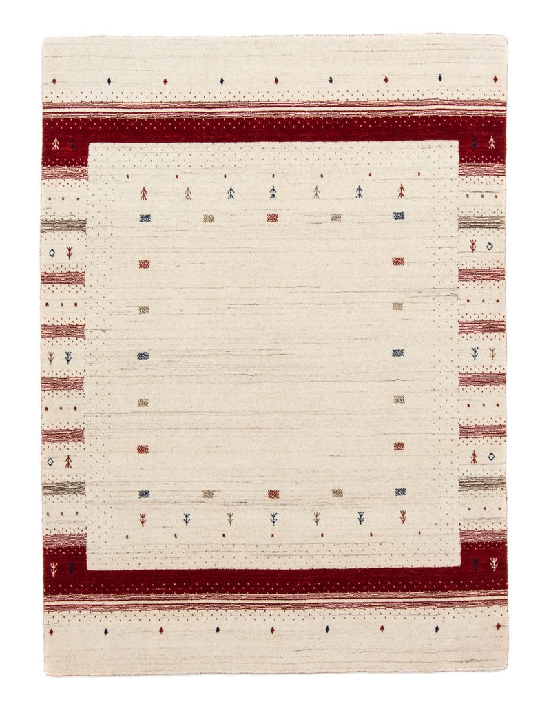 Gabbeh Rug - Loribaft Perser - 198 x 143 cm - beige