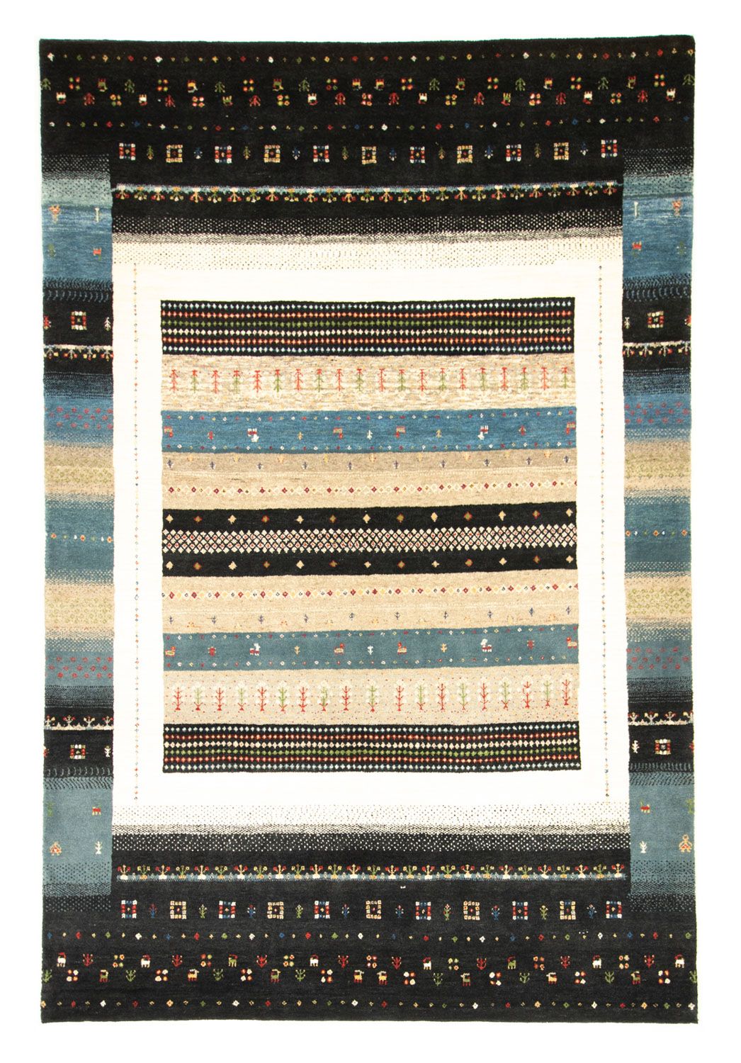 Gabbeh Rug - Loribaft Perser - 243 x 169 cm - multicolored