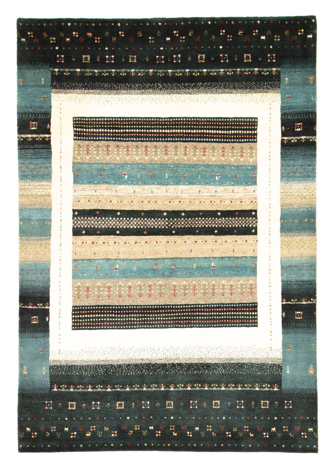 Gabbeh Rug - Loribaft Perser - 237 x 163 cm - multicolored
