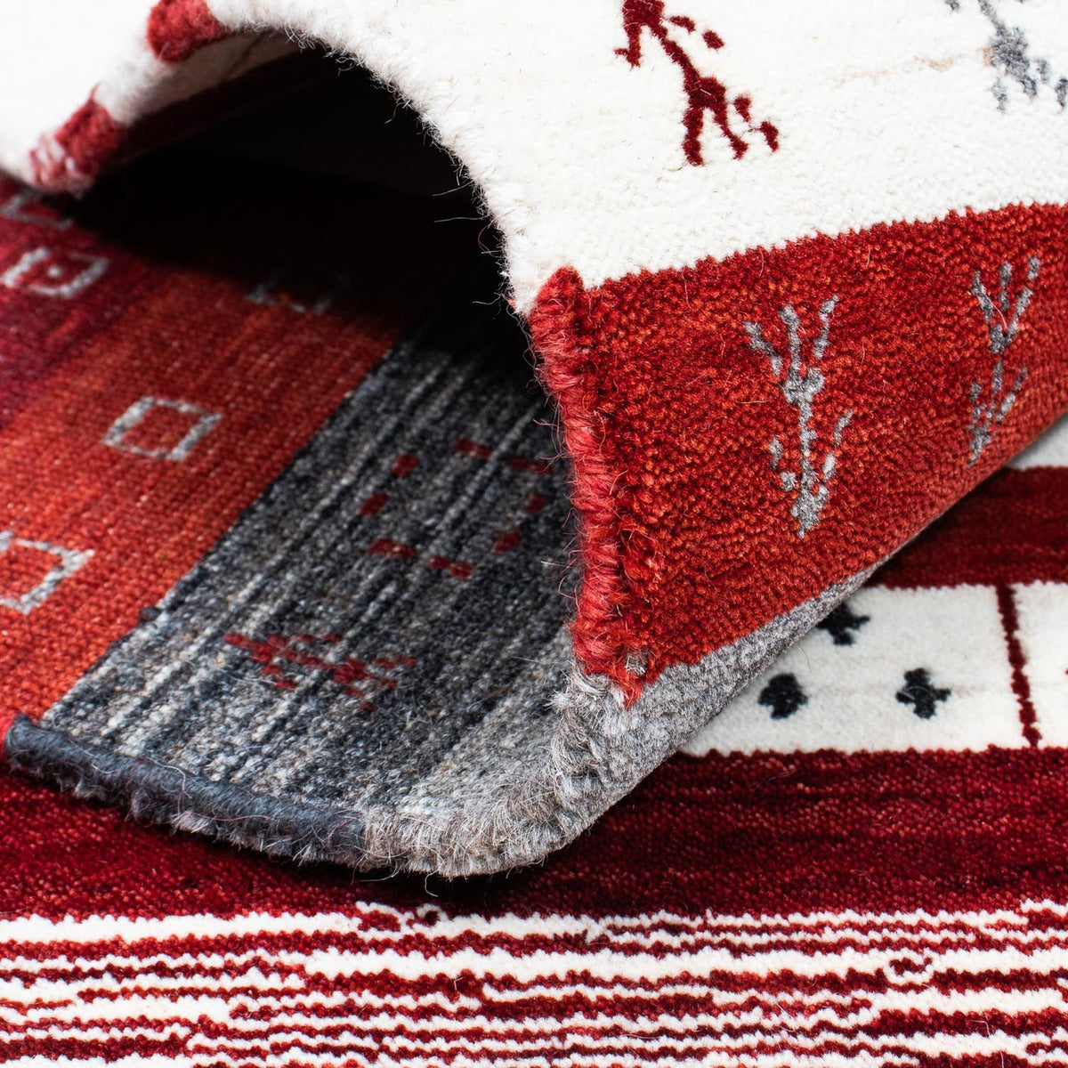 Gabbeh Rug - Loribaft Perser - 200 x 140 cm - beige