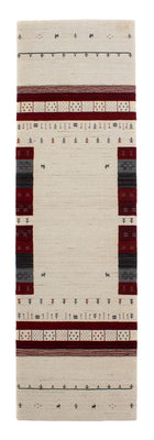 Runner Gabbeh Rug - Loribaft Perser - 298 x 80 cm - beige