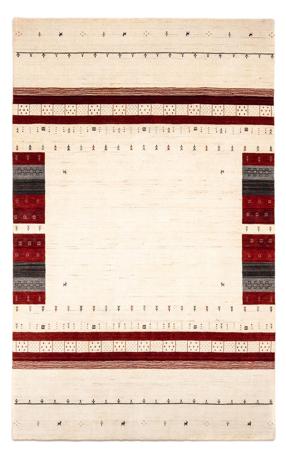 Gabbeh Rug - Loribaft Perser - 298 x 200 cm - beige