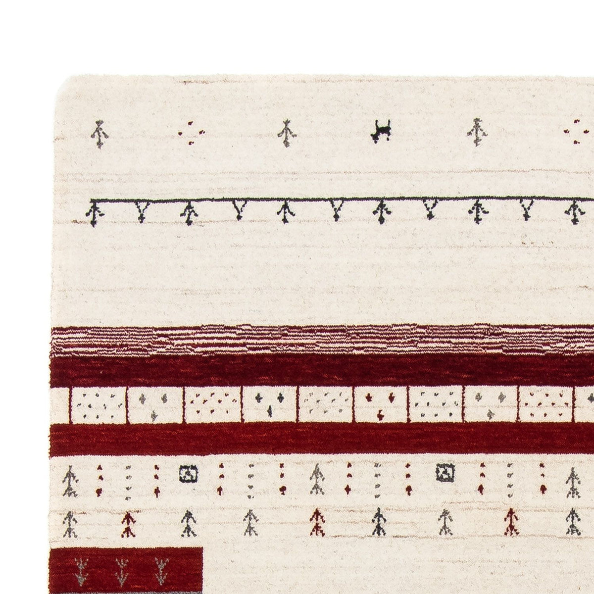 Loribaft Rug 140x201cm - Perserteppich Wollteppich