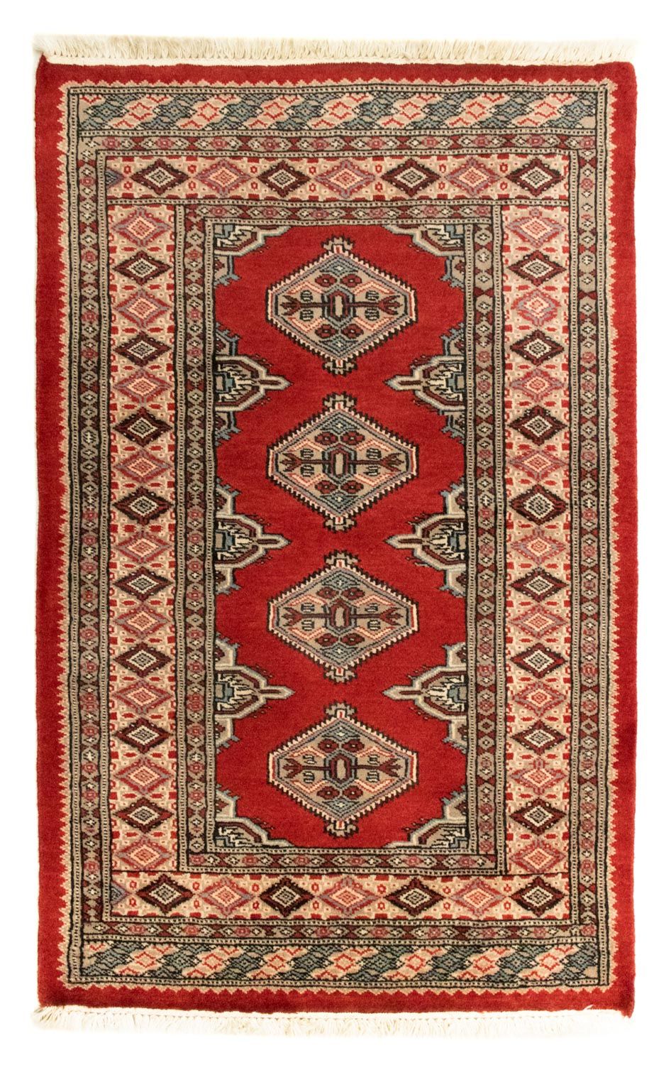 Afghan Rug - Bukhara - 121 x 80 cm - red