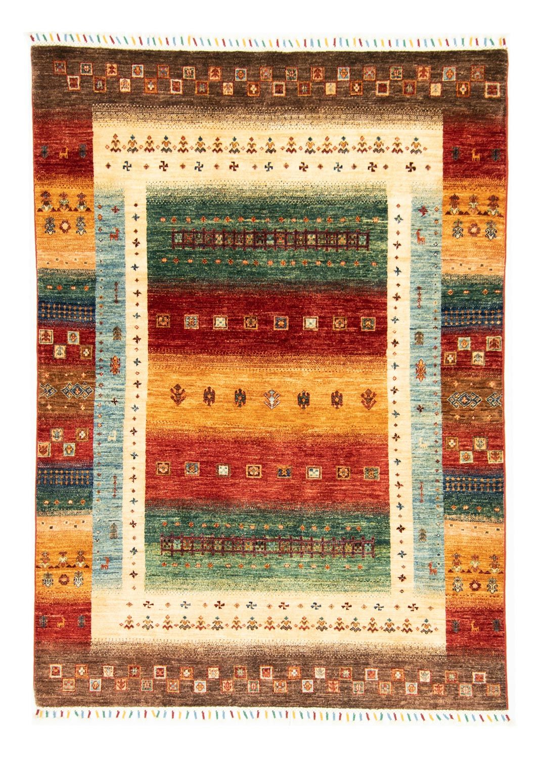 Gabbeh Rug - Loribaft Perser - 214 x 152 cm - multicolored