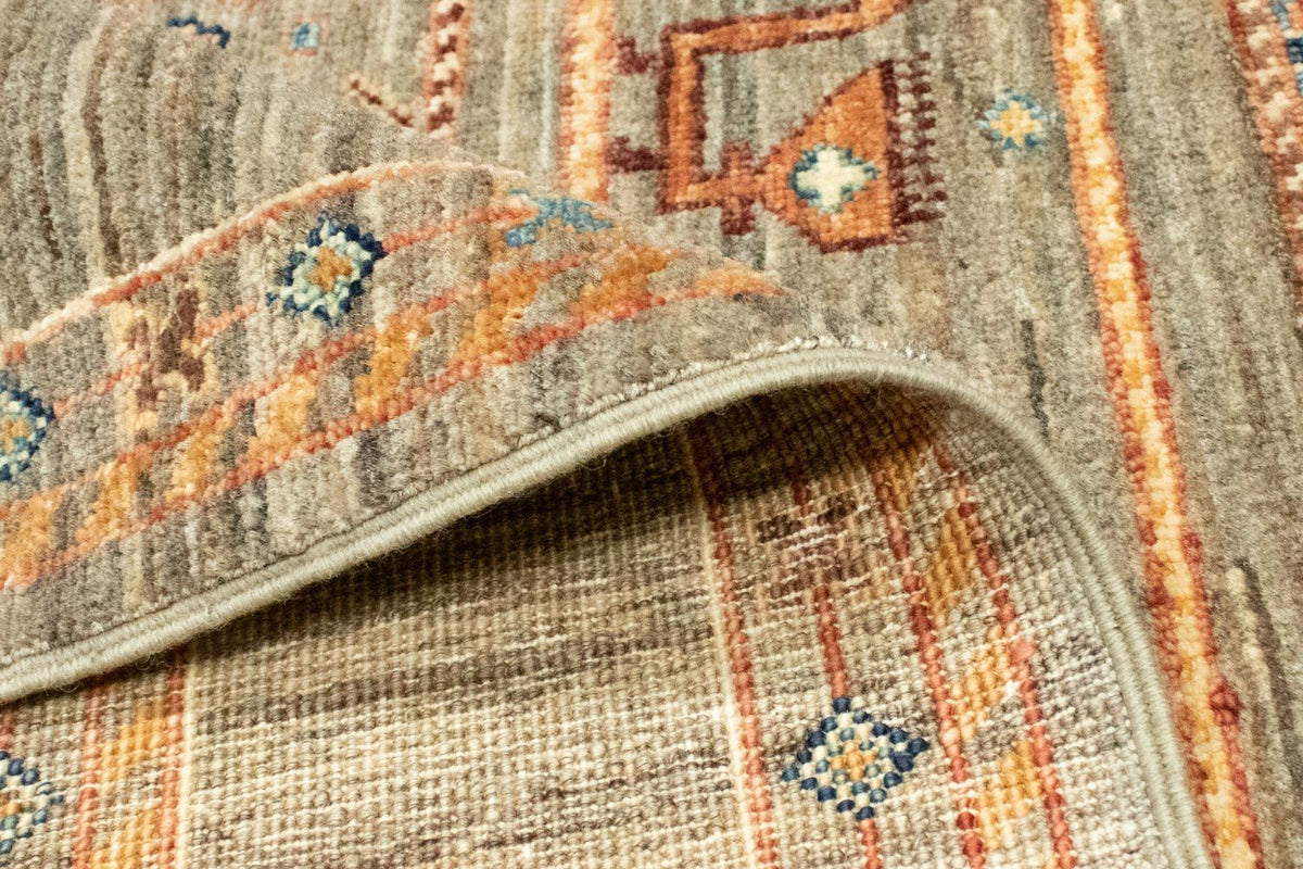 Afghan Rug - 199 x 150 cm - grey