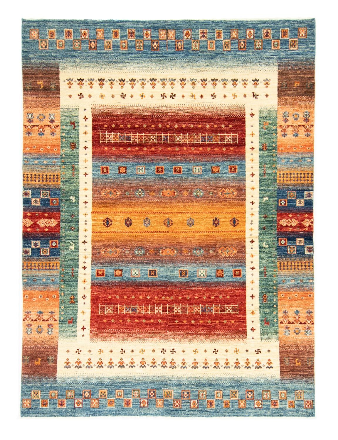 Gabbeh Rug - Loribaft Perser - 197 x 151 cm - multicolored