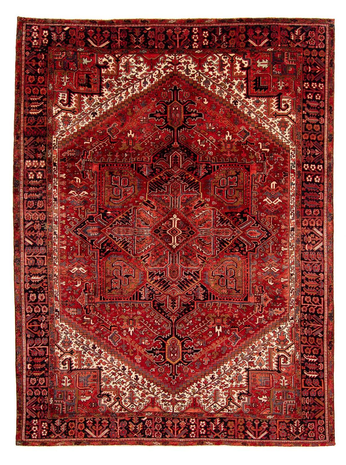 Perser Rug - Nomadic - 387 x 307 cm - dark red