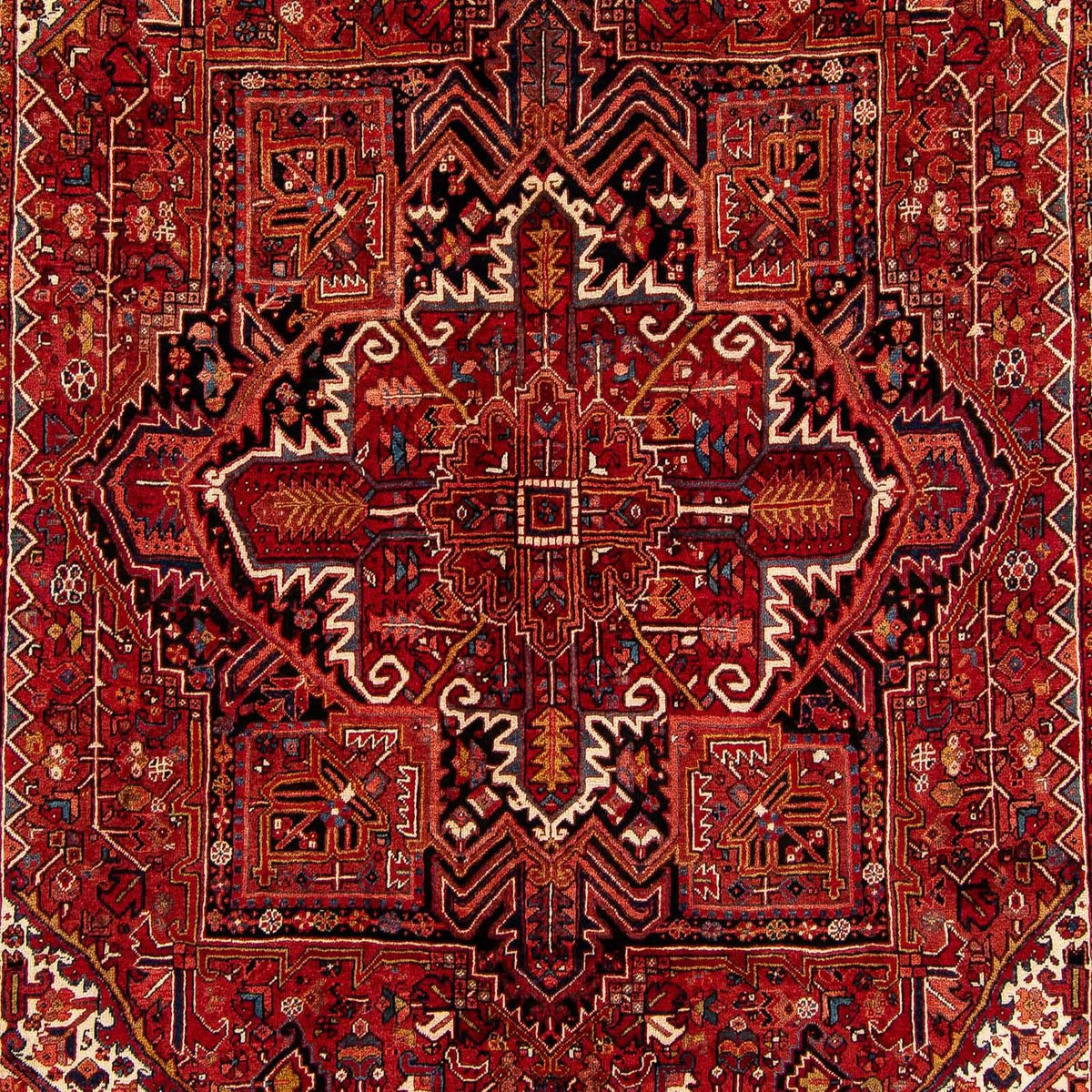 Perser Rug - Nomadic - 374 x 295 cm - dark red