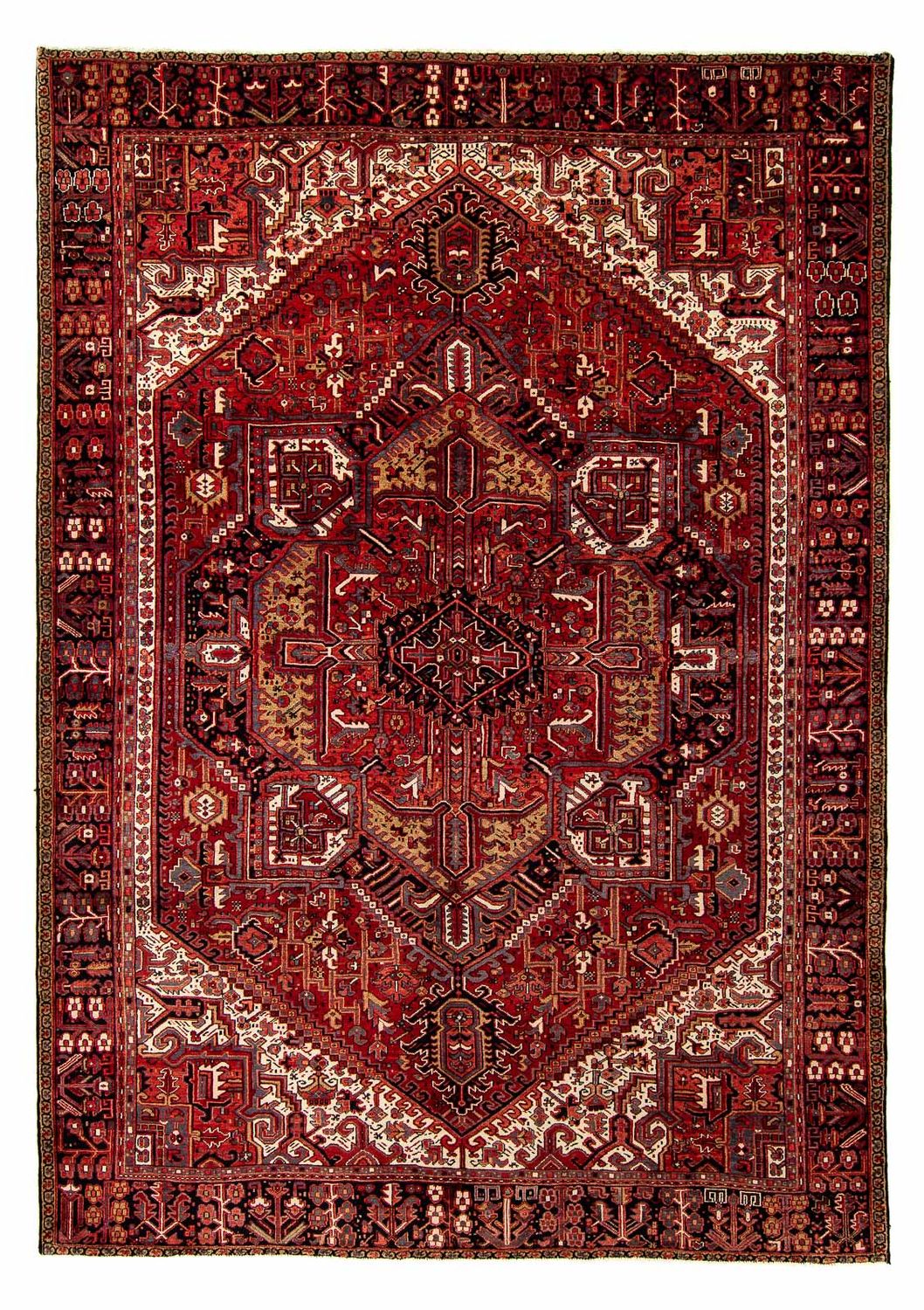 Perser Rug - Nomadic - 410 x 306 cm - dark red