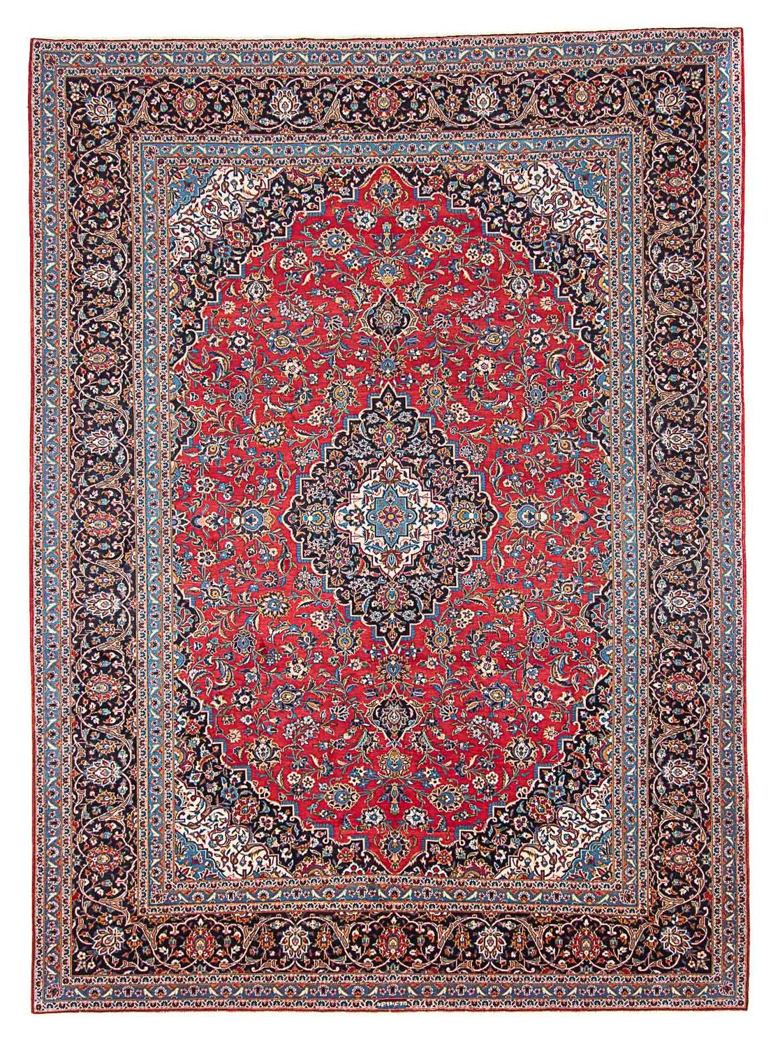 Perser Rug - Keshan - 400 x 398 cm - red