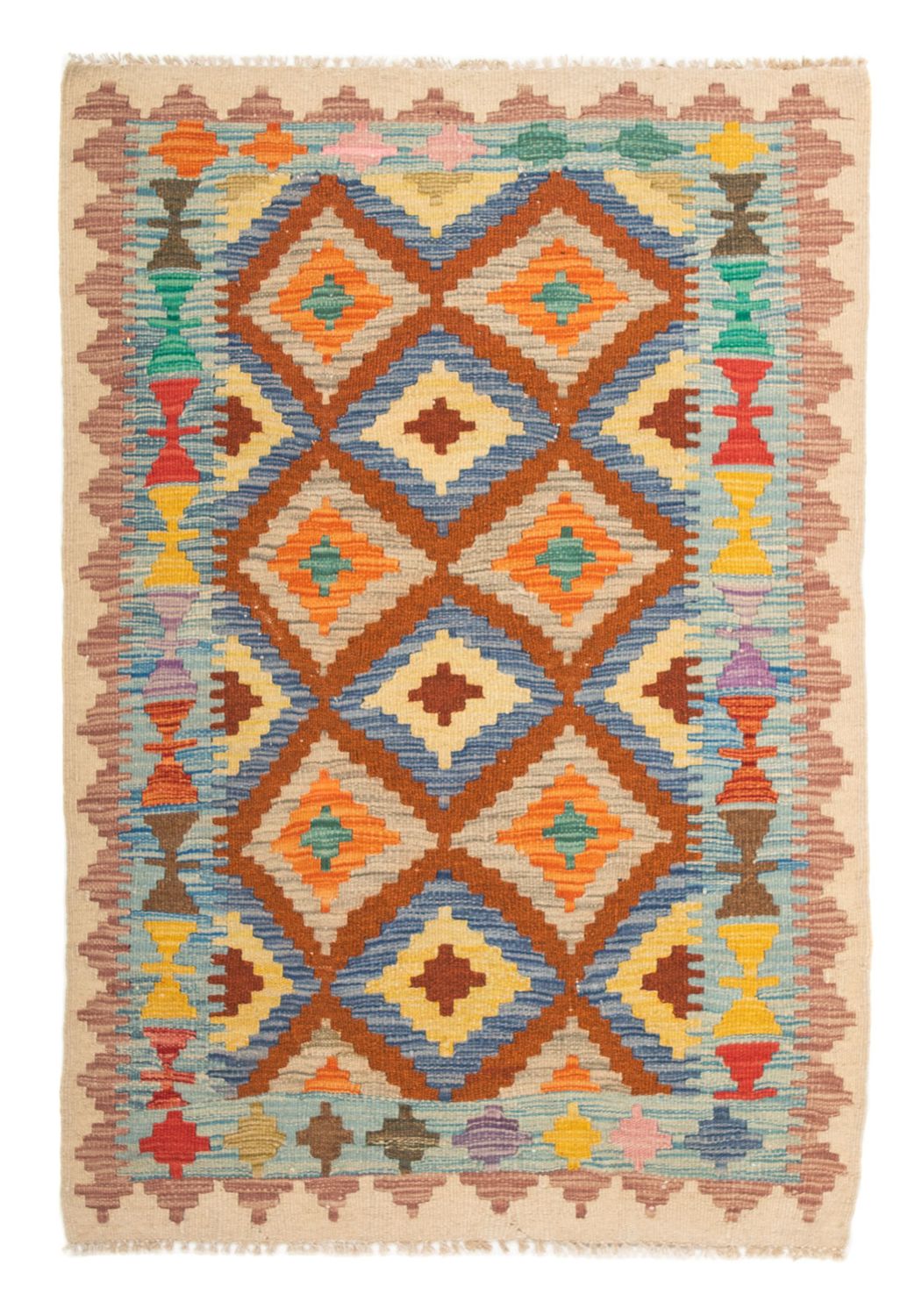 Kelim Rug - Splash - 125 x 80 cm - multicolored