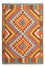 Kelim Rug - Splash - 121 x 85 cm - multicolored